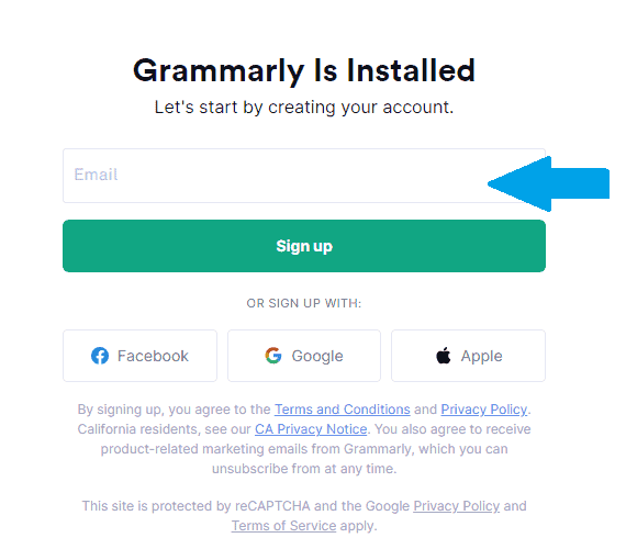 grammarly sign in