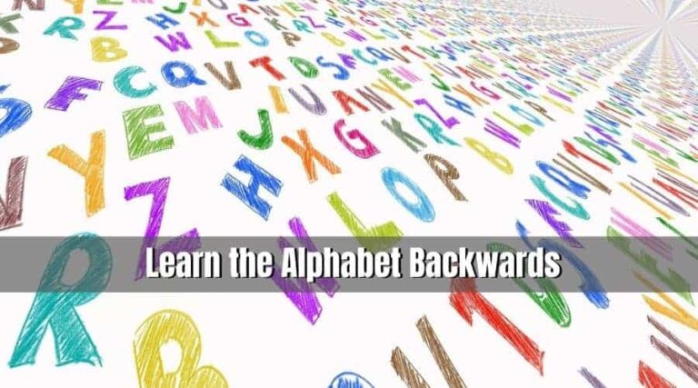 3 Easy Way to Learn the Alphabet Backwards