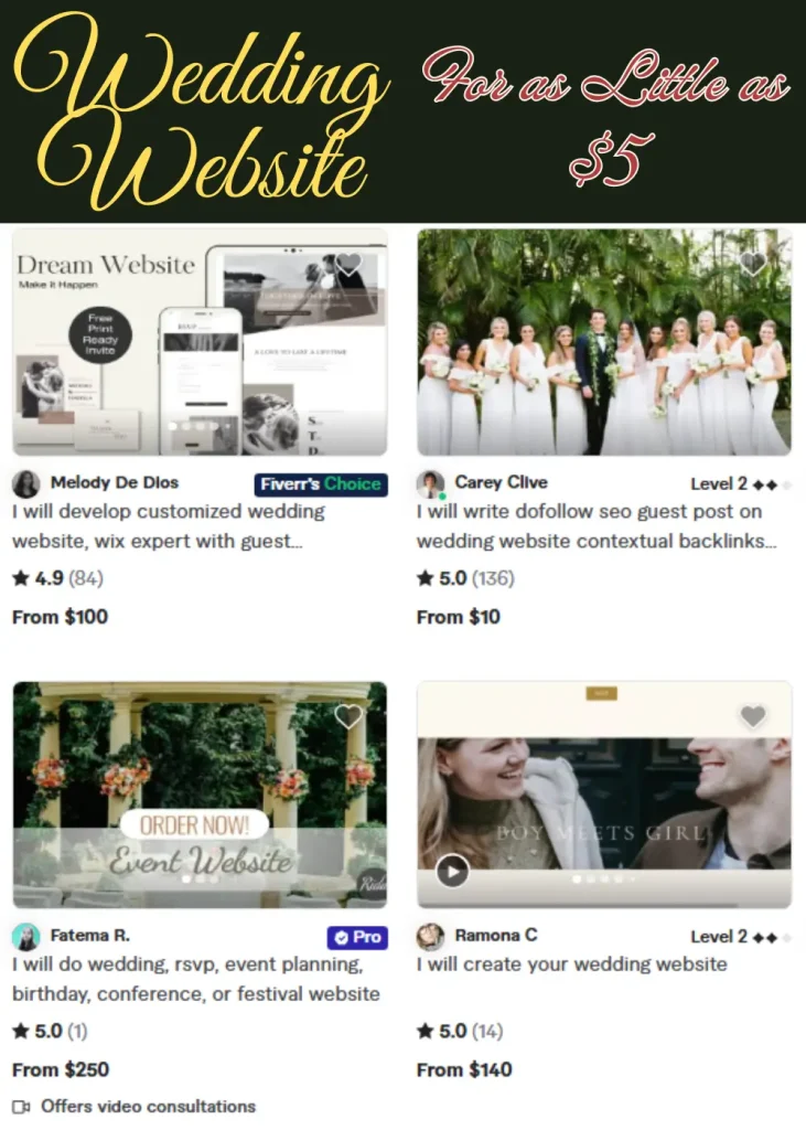 Build a Stunning Wedding Website