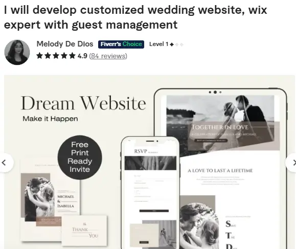 How Fiverr Can Help Build a Stunning Wedding Website